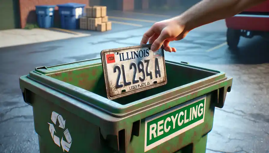 what to do with old license plates Illinois